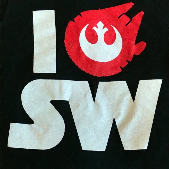 💚 2 For $20 💚 LADIES S ( FITTED ) - I Heart Star Wars - Picture 2 of 8